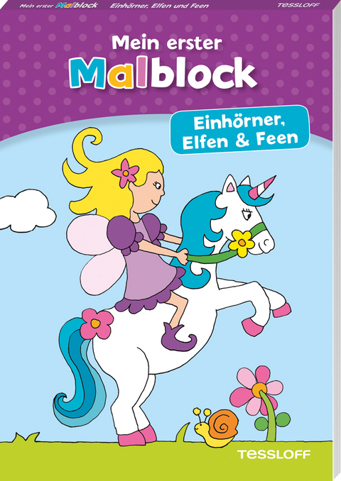 Mein erster Malblock. Einh&ouml;rner, Elfen und Feen