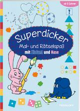 Superdicker Mal-und R&auml;tselspa&szlig; mit ELEFANT und HASE - Katja Baier
