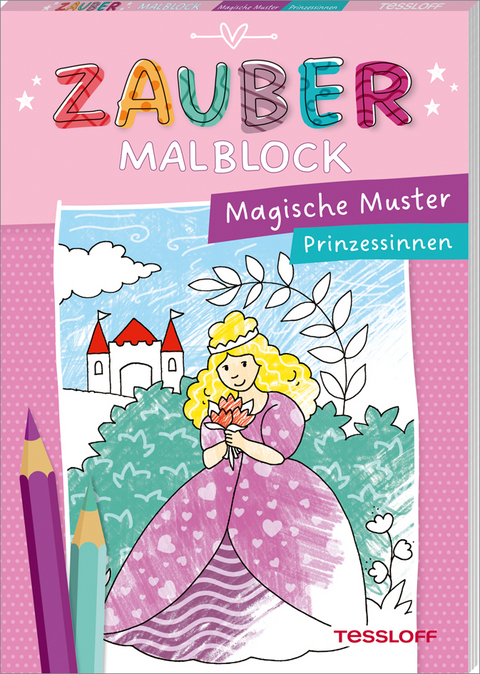 Zaubermalblock. Magische Muster. Prinzessinnen