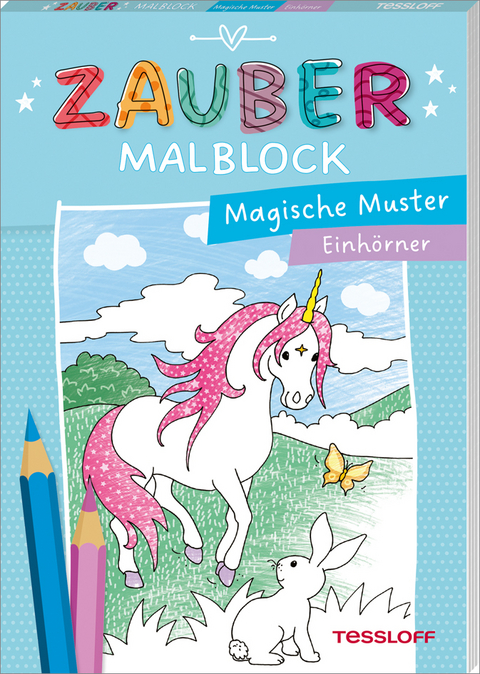 Zaubermalblock. Magische Muster. Einh&ouml;rner