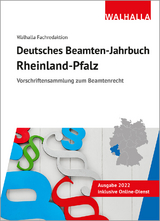 Deutsches Beamten-Jahrbuch Rheinland-Pfalz 2022 - Walhalla Fachredaktion