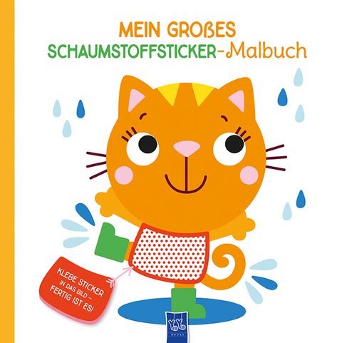 Mein gro&szlig;es Schaumstoffsticker-Malbuch - Katze
