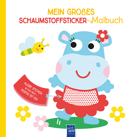 Mein gro&szlig;es Schaumstoffsticker-Malbuch - Nilpferd