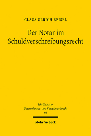 Der Notar im Schuldverschreibungsrecht