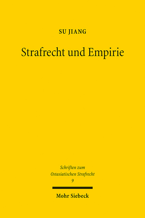 Strafrecht und Empirie - Su Jiang