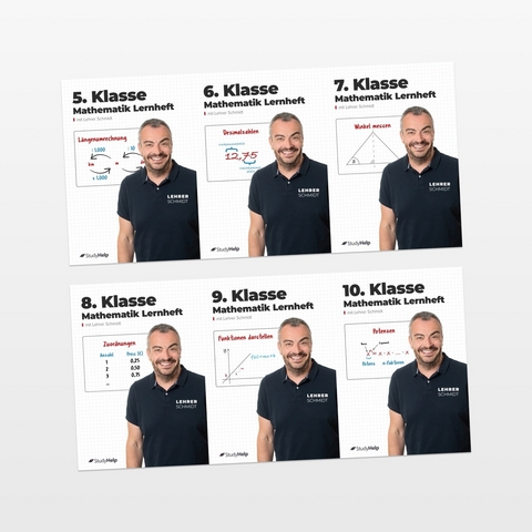 Mathe 5. bis 10. Klasse Lernhefte Set - Kai Schmidt