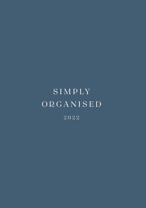 SIMPLY ORGANISED 2022 - premium blue - Lina Marie Walbracht