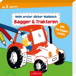 Mein erster dicker Malblock – Bagger & Traktoren