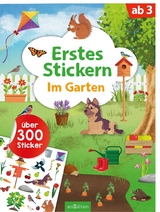 Erstes Stickern &ndash; Im Garten