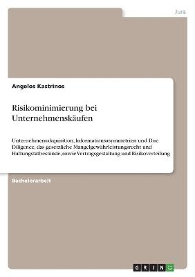 Risikominimierung bei Unternehmensk&Atilde;&curren;ufen - Angelos Kastrinos