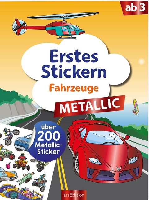 Erstes Stickern Metallic &ndash; Fahrzeuge