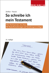 So schreibe ich mein Testament - Zwißler, Finn; Petzold, Sascha