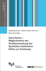 Gute Heime &ndash; M&ouml;glichkeiten der Sichtbarmachung der Qualit&auml;ten station&auml;rer Hilfen zur Erziehung - Maria Burschel, Kathrin Klein-Zimmer, Mike Seckinger