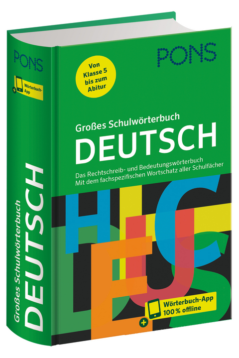 PONS Gro&szlig;es Schulw&ouml;rterbuch Deutsch