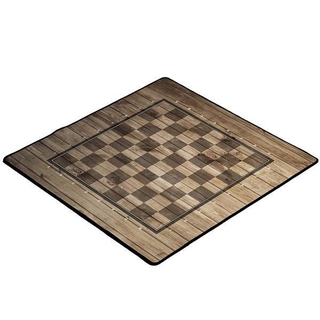Spielmatte 'Schach Holzoptik' 40x40cm (Spiel-Zubeh&ouml;r)