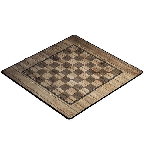 Spielmatte 'Schach Holzoptik' 40x40cm (Spiel-Zubeh&ouml;r)