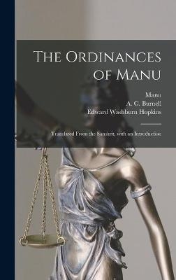 The Ordinances of Manu [microform]