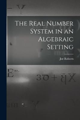 The Real Number System in an Algebraic Setting - Joe Roberts