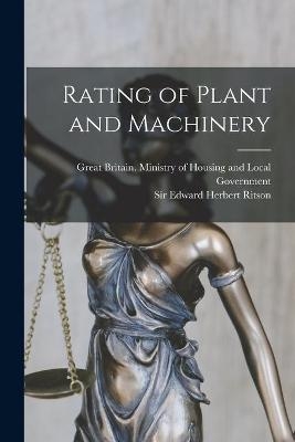 Rating of Plant and Machinery - 