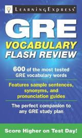 GRE Vocabulary Flash Review -  Learning Express Editors