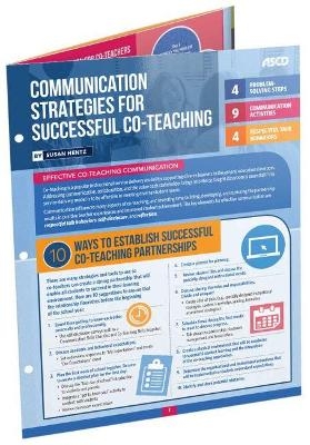 Communication Strategies for Successful Co-Teaching (Quick Reference Guide 25-Pack)