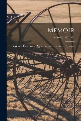 Memoir; no.70-89, 1923-1925 - 