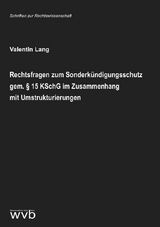 Rechtsfragen zum Sonderk&uuml;ndigungsschutz gem. &sect; 15 KSchG im Zusammenhang mit Umstrukturierungen - Valentin Lang