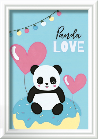 CreArt, Malen nach Zahlen Kinder - Panda Love