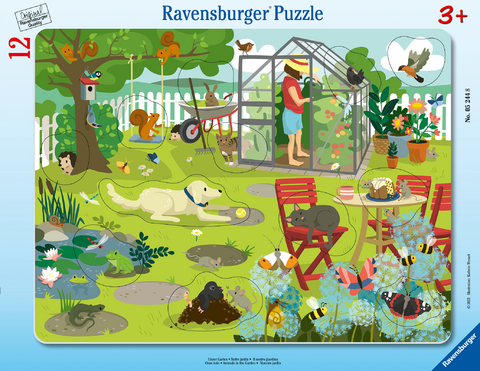 Ravensburger Kinderpuzzle - Unser Garten - 8-17 Teile Rahmenpuzzle f&uuml;r Kinder ab 3 Jahren
