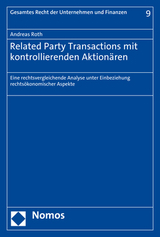 Related Party Transactions mit kontrollierenden Aktion&auml;ren - Andreas Roth