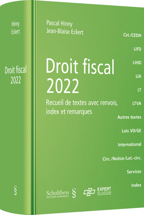 Droit Fiscal 2022 (PrintPlu&sect;) - Pascal Hinny, Jean-Blaise Eckert