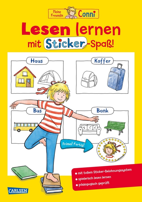 Conni Gelbe Reihe (Besch&auml;ftigungsbuch): Lesen lernen mit Sticker-Spa&szlig; - Hanna S&ouml;rensen