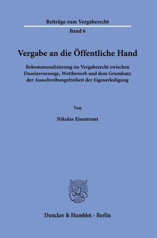 Vergabe an die Öffentliche Hand.