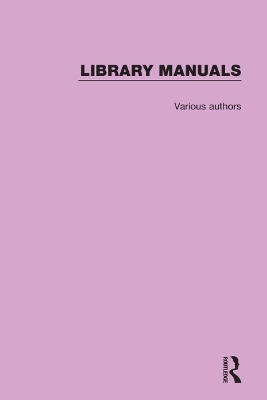 Library Manuals -  Various