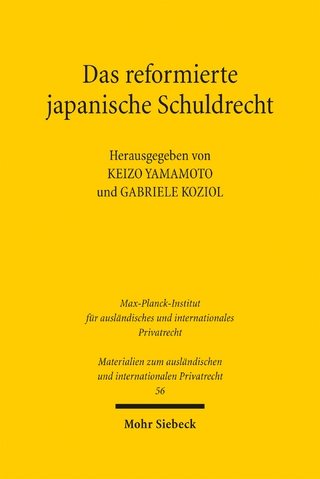 Das reformierte japanische Schuldrecht
