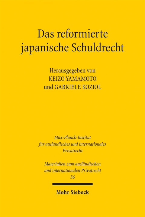 Das reformierte japanische Schuldrecht - 