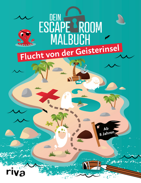 Dein Escape-Room-Malbuch &ndash; Flucht von der Geisterinsel - Emma Hegemann