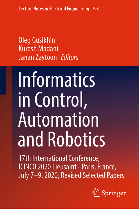 Informatics in Control, Automation and Robotics - 
