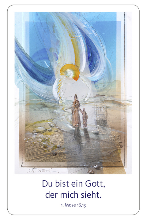 Jahreslosung M&uuml;nch 2023 - Kalender im Scheckkartenformat (10er-Set) - Eberhard M&uuml;nch