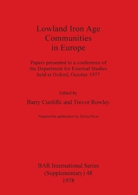 Lowland Iron Age Communities in Europe - 
