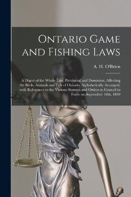 Ontario Game and Fishing Laws [microform]