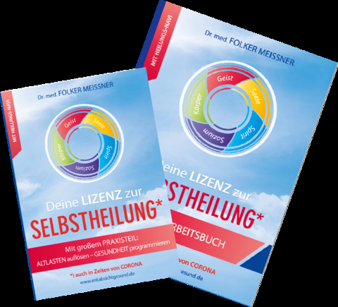 Deine Lizenz zur Selbstheilung - Bundle Buch/Arbeitsbuch - Folker Mei&szlig;ner