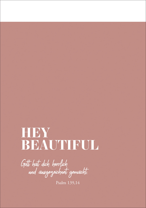 Notizbuch "Hey Beautiful"