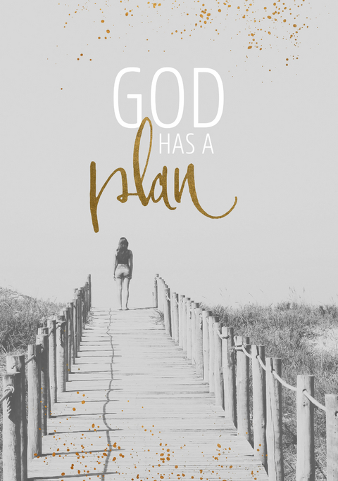 Notizbuch "God has a plan"