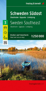 Schweden Südost, Straßen- und Freizeitkarte 1:250.000, freytag & berndt - 