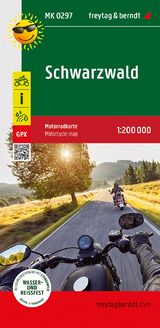 Schwarzwald, Motorradkarte 1:200.000, freytag & berndt - 