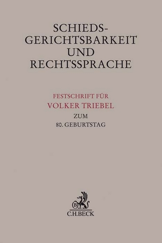 Schiedsgerichtsbarkeit und Rechtssprache