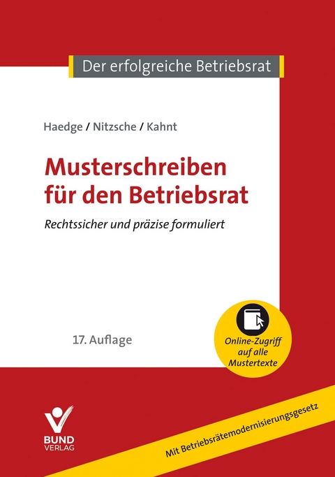 Musterschreiben f&uuml;r den Betriebsrat - Thomas Haedge, Thomas Nitzsche, Claudio Kahnt
