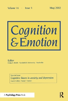 Cognitive Biases in Anxiety and Depression - 