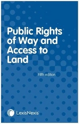 Public Rights of Way and Access to Land - Sydenham, Angela; Farthing, Nigel
